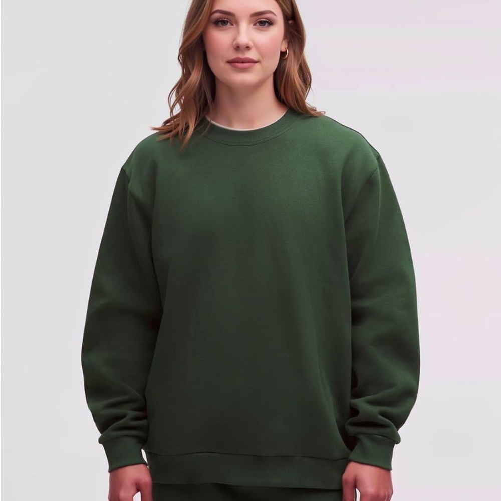 Lululemon Steady State Crewneck Green Sweatshirt